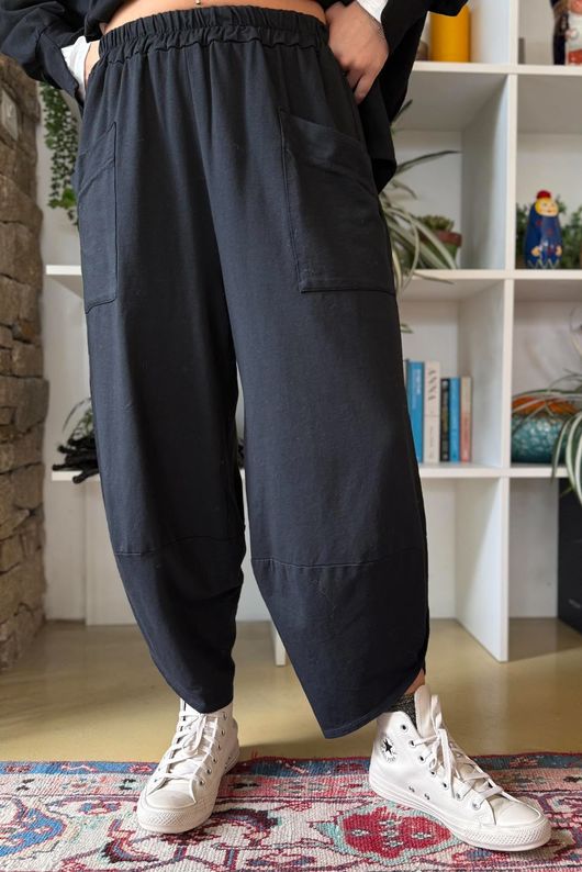 Lagen Shelby Barrel Pant Black 